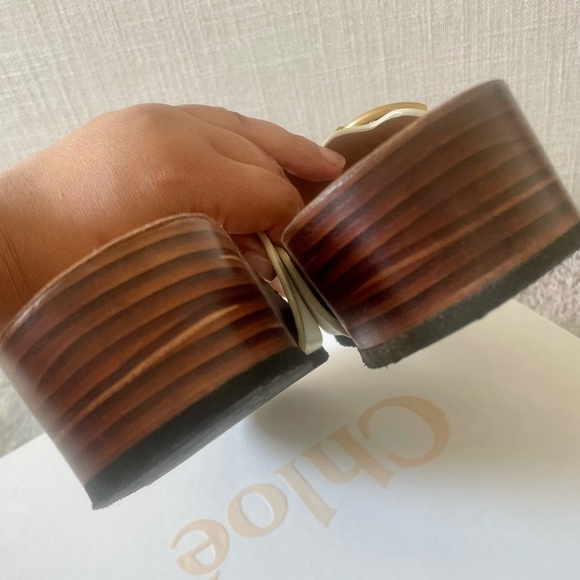 Chloe Ingrid Platform Sandals with Gold Buckle - Picture 11 of 12